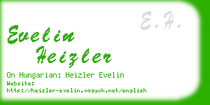 evelin heizler business card